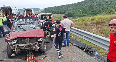 Kuzey Marmara Otoyolu'nda feci kaza: 2'si ağır 6 yaralı
