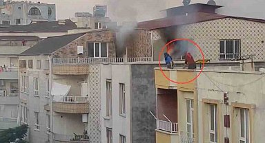 Madde bağımlısı, ailesine ait evi yaktı