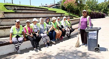 Manavgat'ın sokaklarına kadın eli değdi