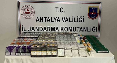 Manavgat'ta jandarmadan kaçak sigara operasyonu