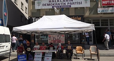 Muş'ta HDP önünde eylem yapan ailelerin sayısı 45'e çıktı