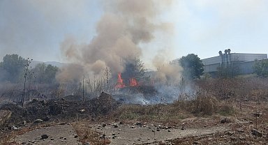 Otluk alanda çıkan yangın 1,5 saatte söndürüldü