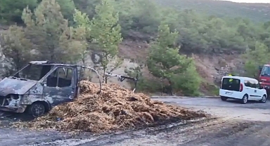 Saman Yüklü Araçta Başlayan Yangın, Ormanı Küle Çevirdi