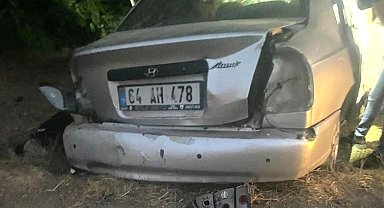 Şarampole uçan otomobil baba oğula mezar oldu