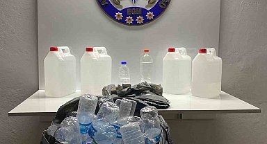 Sinop'ta 20 litre etil alkol ele geçirildi