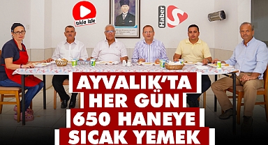 Ayvalık'ta Her Gün 650 Haneye Sıcak Yemek