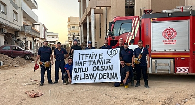 Balıkesir İtfaiyesi Libya'da İtfaiye Haftası'nı Kutladı
