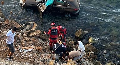 Cip denize düştü: 1 yaralı