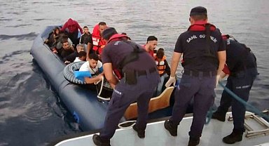 Datça'da 24 düzensiz göçmen kurtarıldı