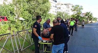 Direksiyonda uyudu, sulama kanalına uçarak ölümden döndü