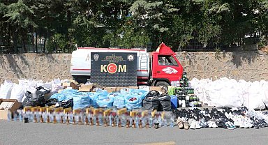 Diyarbakır'da 13 milyon lira değerinde kaçak ürün ele geçirildi