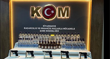 Diyarbakır'da kaçak alkol ele geçirildi: 5 gözaltı