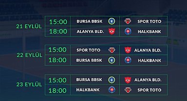 Ekipler, TSYD Bursa Voleybol Turnuvası'nda eksiklerini görecek