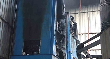 Fabrika yangınında facianın eşiğinden dönüldü