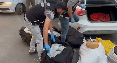 Hastane bahçesinde 9 kilo 500 gram uyuşturucu yakalandı