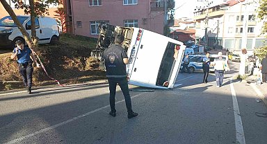 Kocaeli'de işçi servisi kazası: 1 ölü, 1 ağır yaralı