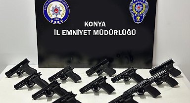 Konya'da 41 ruhsatsız silah ele geçirildi