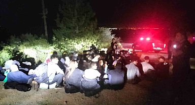 Milas'ta 111 düzensiz göçmen yakalandı