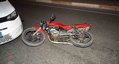 Polisten kaçan motosiklet sürücüsü kaza yapınca yakalandı