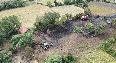Sinop'ta yangın: 10 dönüm alan zarar gördü