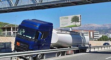 Şoför uyudu, faciadan dönüldü