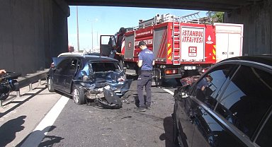 TEM'de zincirleme kaza: 2 yaralı