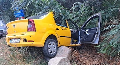 Virajı Alamadı Kaza Yaptı: 2 Yaralı