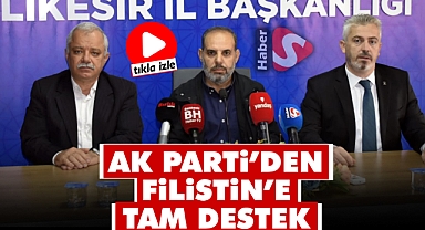 Ak Parti’den Filistin’e Tam Destek