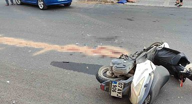 Antalya'daki motosiklet kazasında sürücü ağır yaralandı