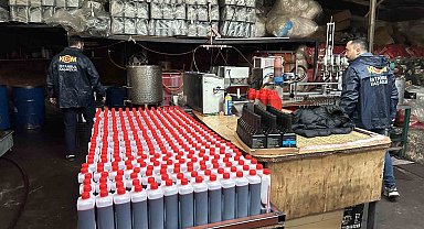 Ataşehir'de depoya baskın: 12 ton karışımlı akaryakıt ele geçirildi