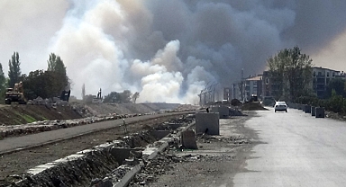 Balıkesir'de Sazlık Alanda Yangın 