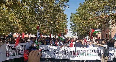 Başkentte İsrail protesto edildi