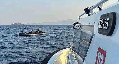 Bodrum'da 35 düzensiz göçmen kurtarıldı
