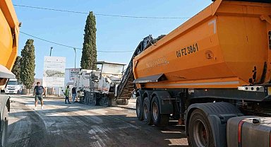 Bodrum'da sıcak asfalt çalışması başladı