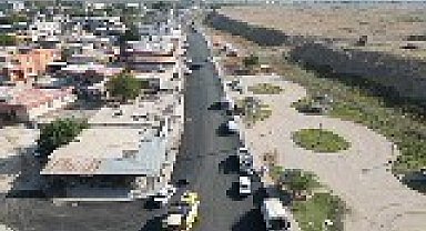 Büyükşehirden Harran'da sıcak asfalt çalışması