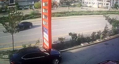 Caddede drift. Sürücünün ehliyetine el konuldu