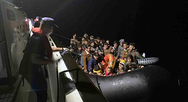 Datça'da bir gecede 110 düzensiz göçmen kurtarıldı, 33 kişi yakalandı