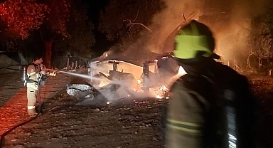 Edremit’te Zeytinlik Barakasında Yangın Çıktı   