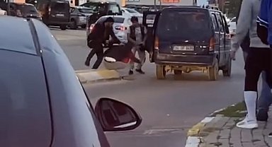 Pendik'te trafikte sopalı kavga