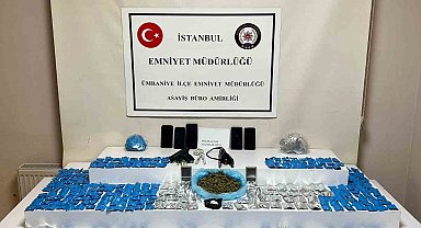 Ümraniye'de ev görünümlü depoya uyuşturucu baskını: 4 kişi tutuklandı