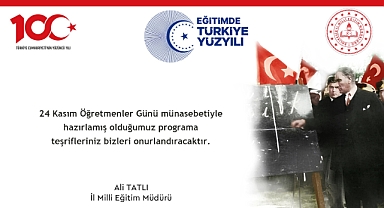 24 Kasım Öğretmenler Günü Kutlama Programı