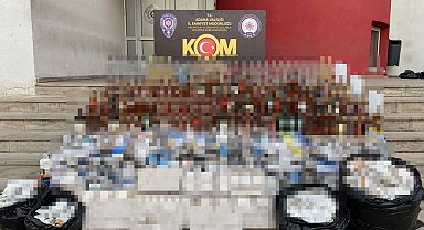 Adana'da 9 bin 45 litre sahte alkol ele geçirildi