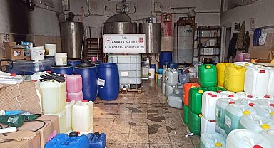 Ankara'da 20 ton sahte deterjan ele geçirildi