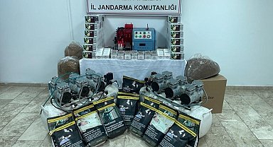 Antalya'da kaçak sigara imalatına jandarma baskını