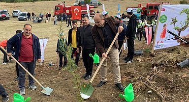 Buldan'da Cumhuriyet için fidan dikimi yapıldı