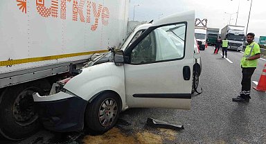 Çekmekö'de Kuzey Marmara Otoyolu'nda kaza: 1 kişi ağır yaralandı