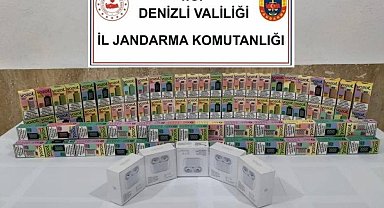 Denizli'de kaçak elektronik sigara operasyonu