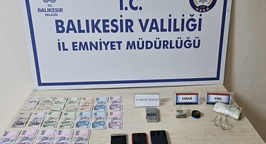 Erdek'de Durdurulan Araç Uyuşturucu Yuvası Çıktı !