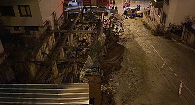 Kocaeli'de aynı mahallede ikinci kez istinat duvarı ve yol çöktü