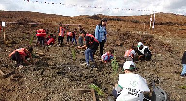 Marmaris'te geleceğe nefes için 6 bin300 fidan toprakla buluştu